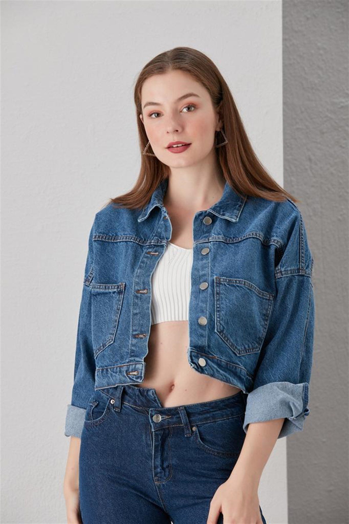 Bayan Yeni Model Kot Ceket 422336