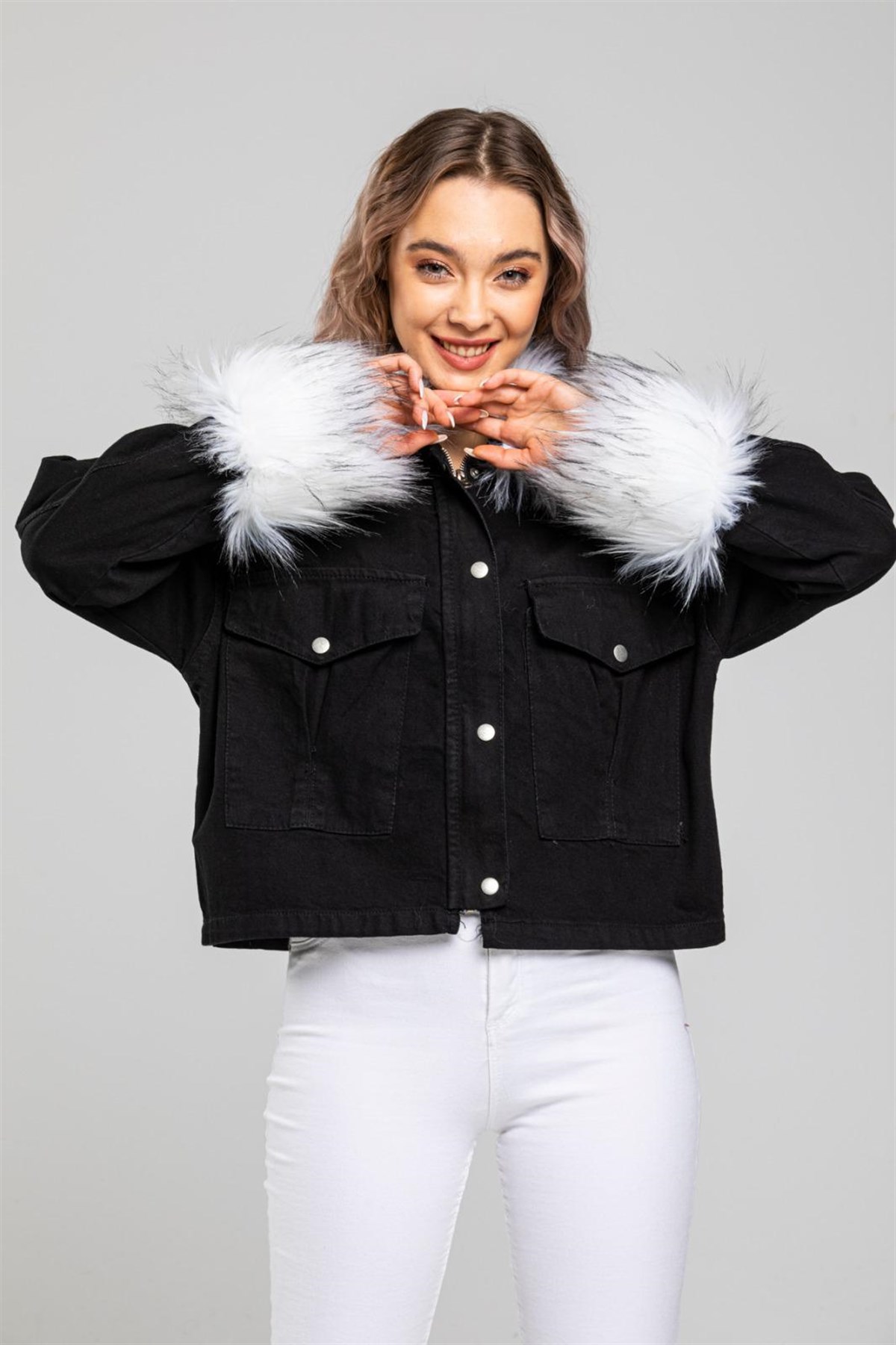 Bayan yeni model kot ceket 54116621