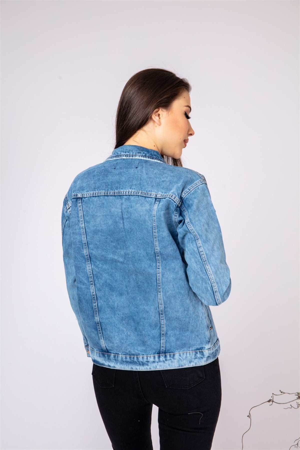 Bayan Yeni Model Kot Ceket 555446