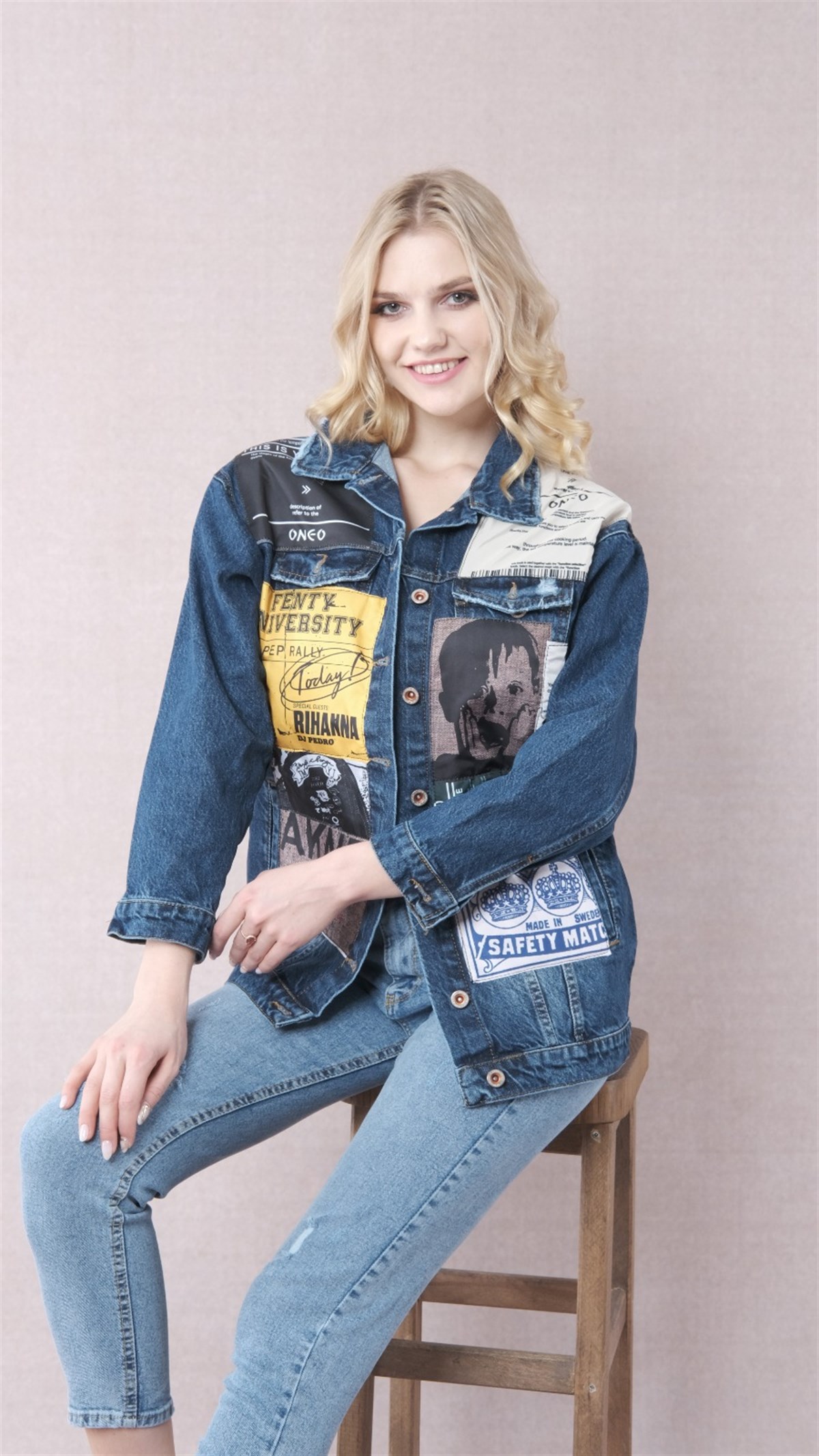 Bayan yeni model kot ceket 646537