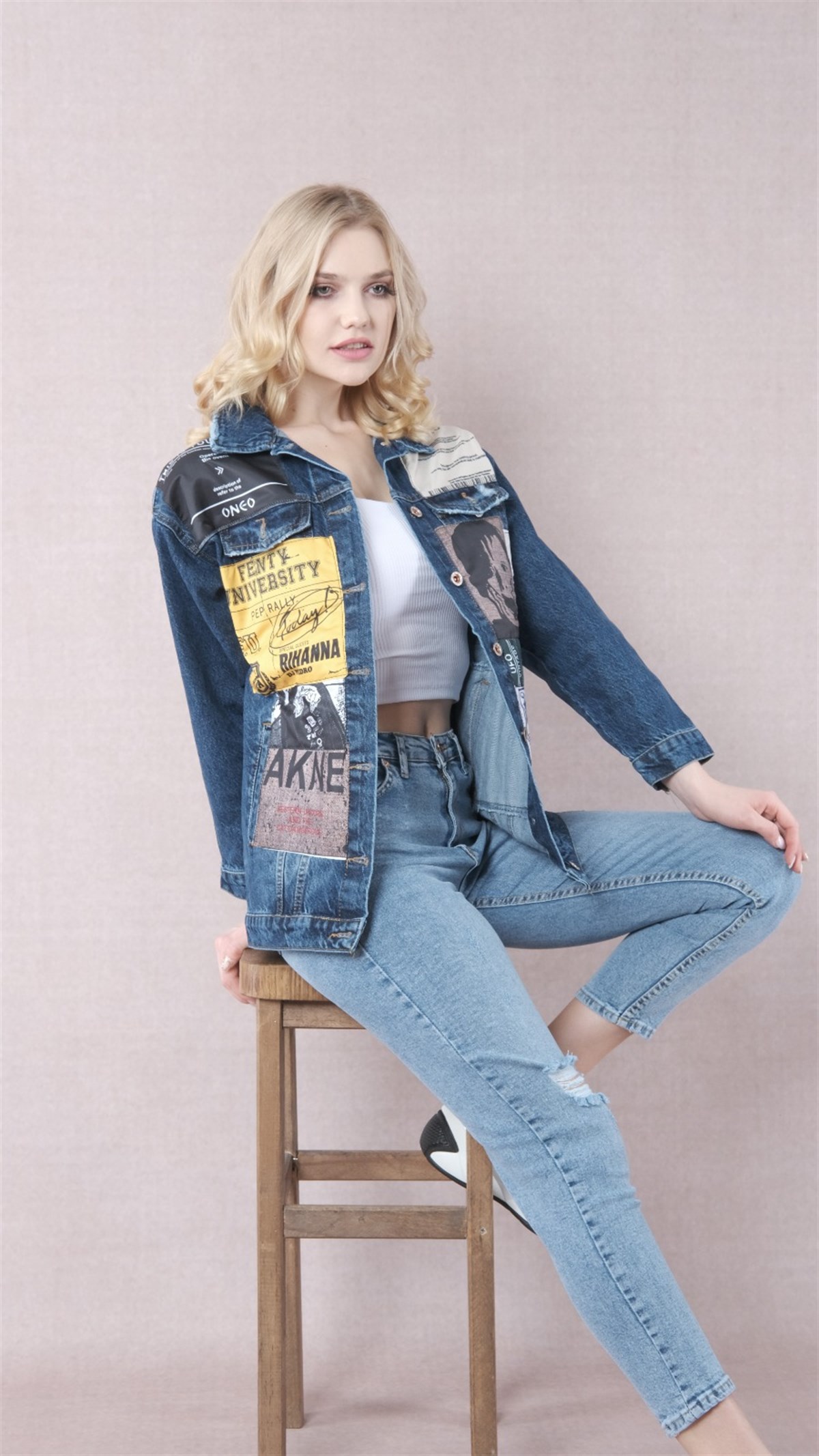 Bayan yeni model kot ceket 646537