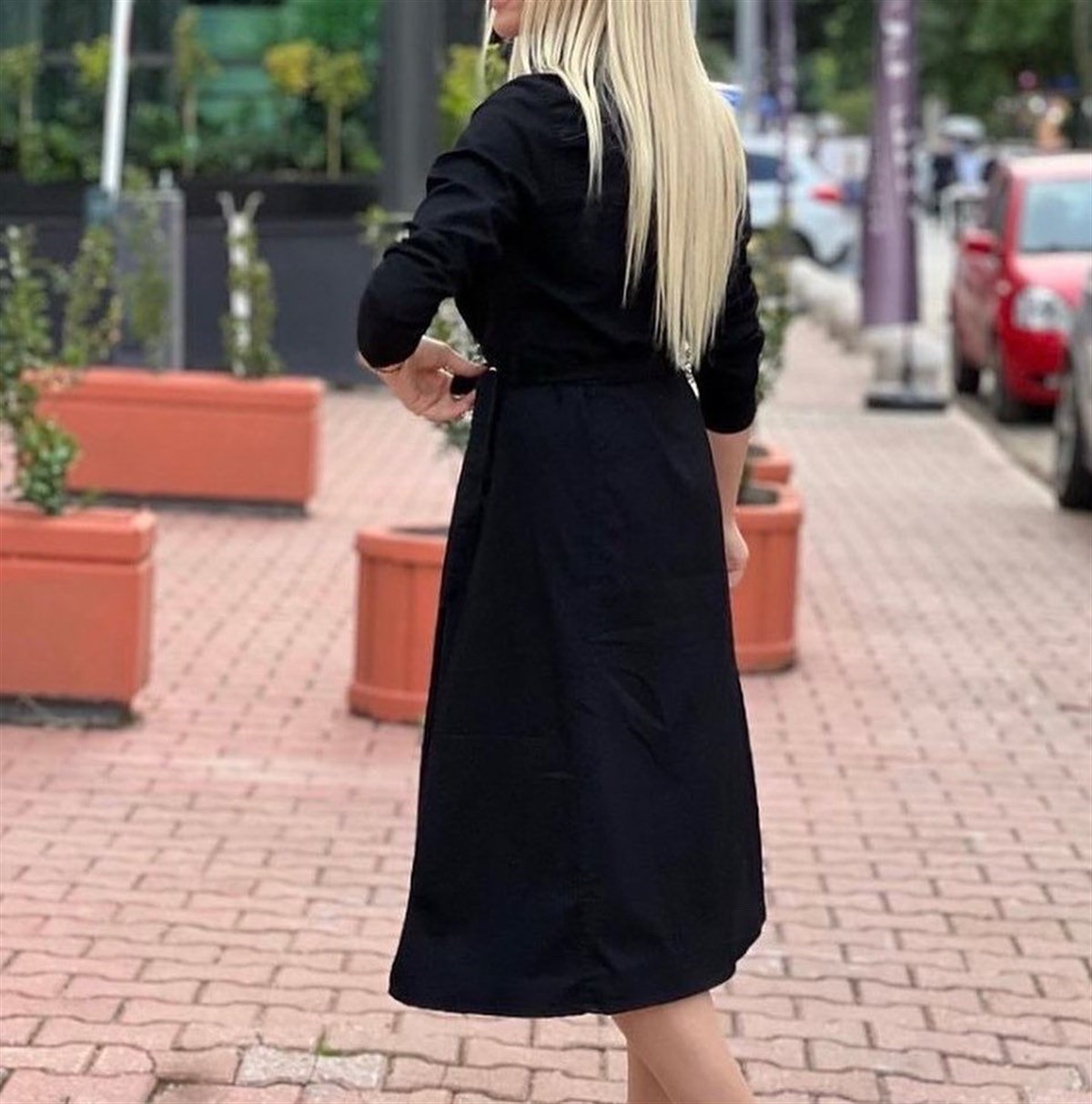 Bayan Yeni Model Kot Elbise 44944