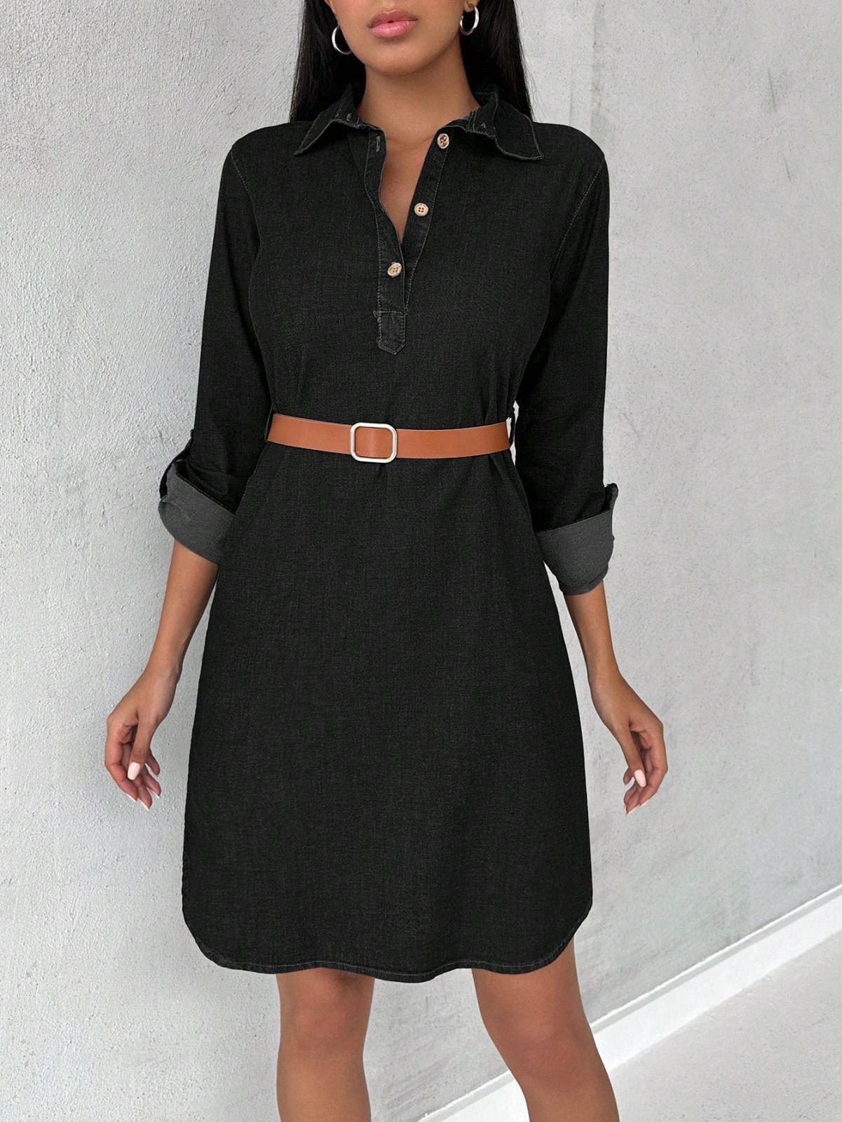 Bayan Yeni model Kot Elbise 69922