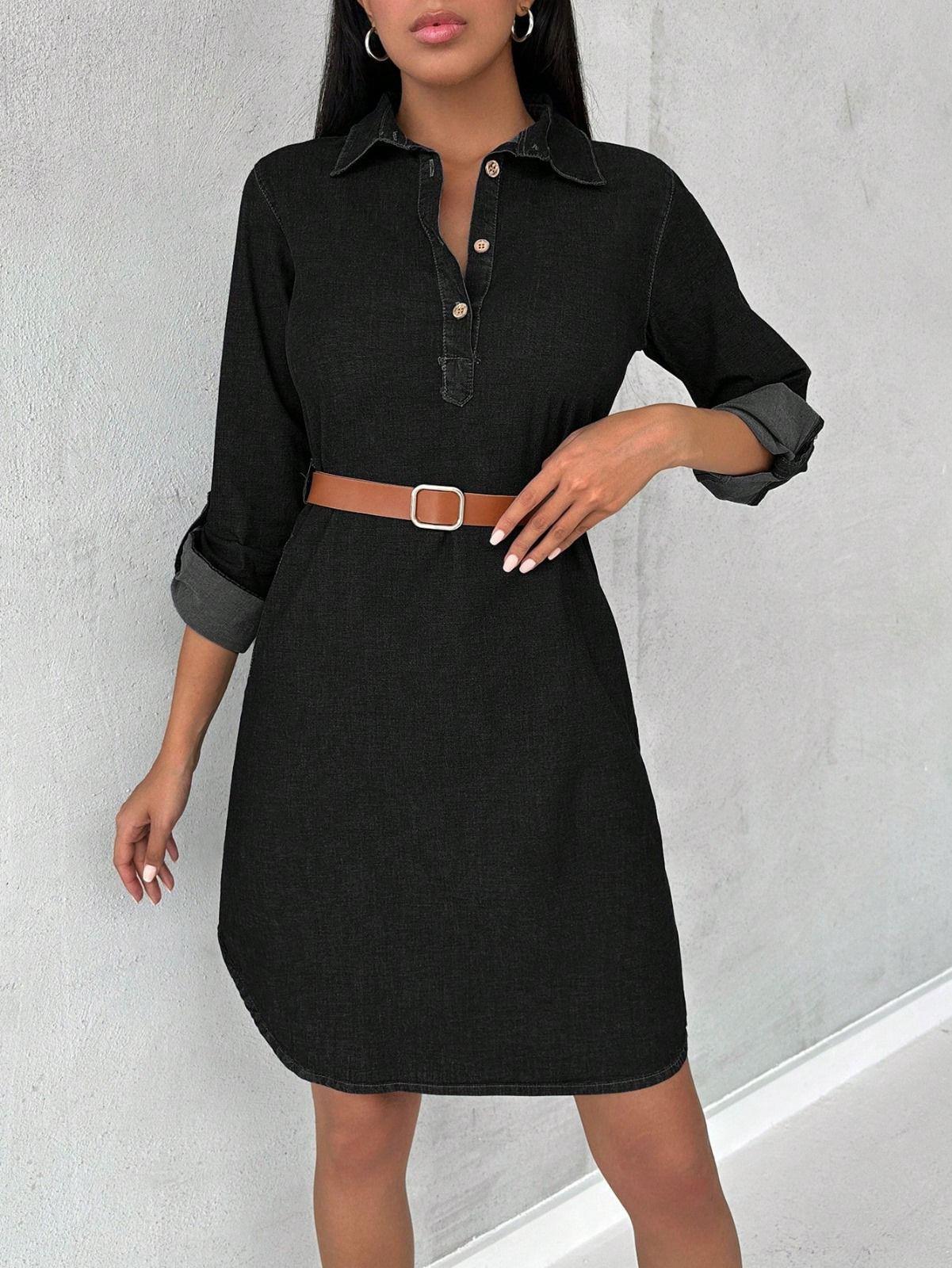 Bayan Yeni model Kot Elbise 69922