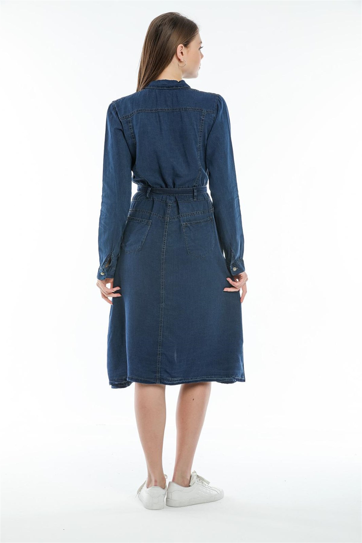 Bayan Yeni Model Kot Elbise 91456