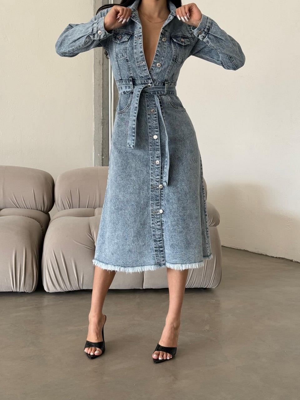 Bayan Yeni model Kot Elbise 9422