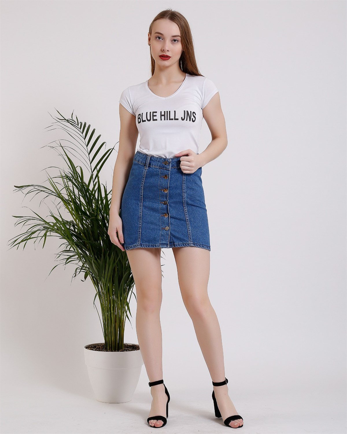 Bayan yeni model kot etek