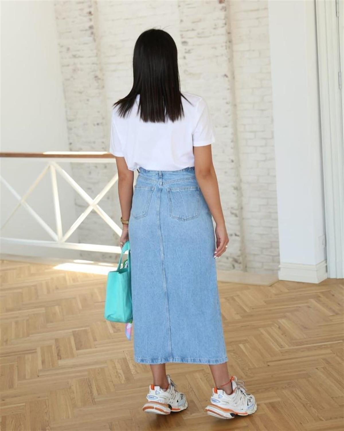 Bayan yeni model Kot Etek 799711