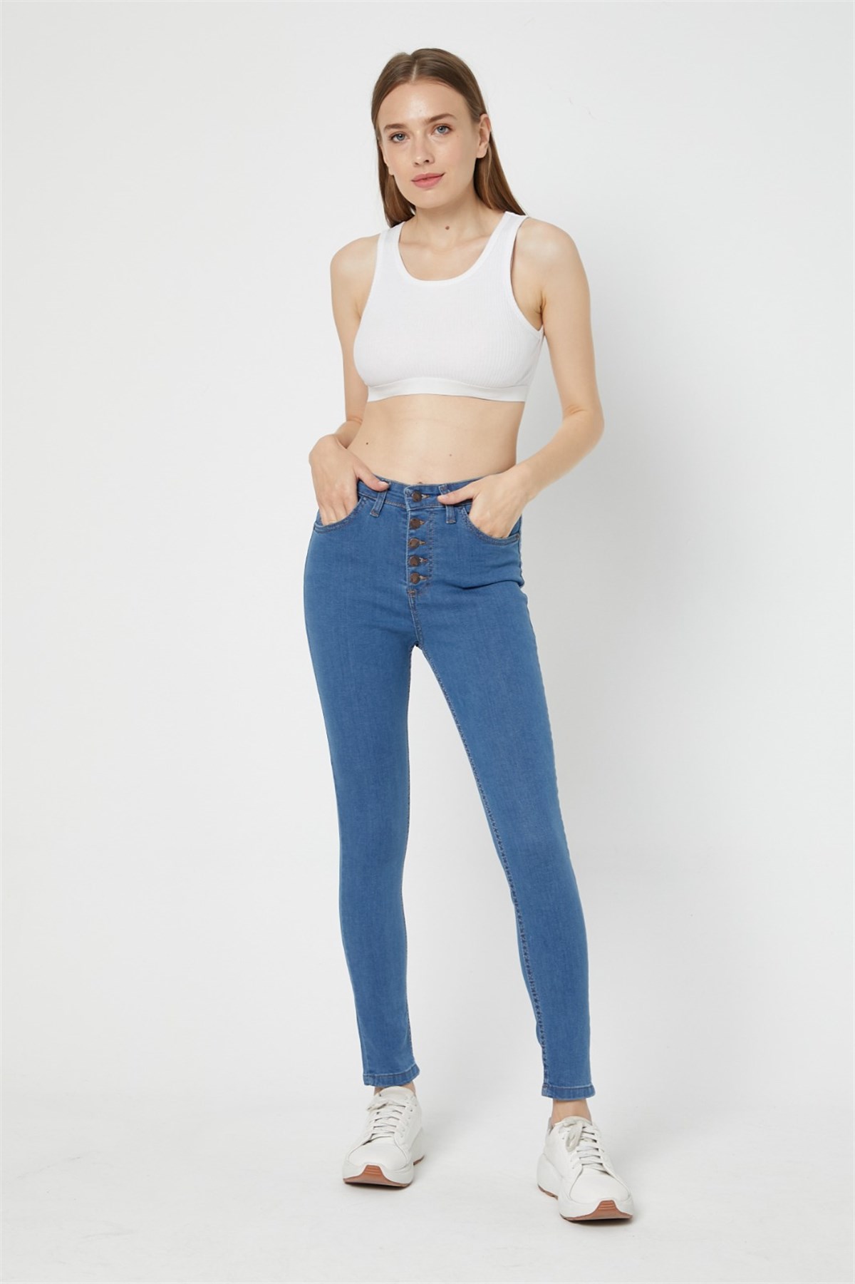 Bayan Yeni Model Kot Pantolon 44335224