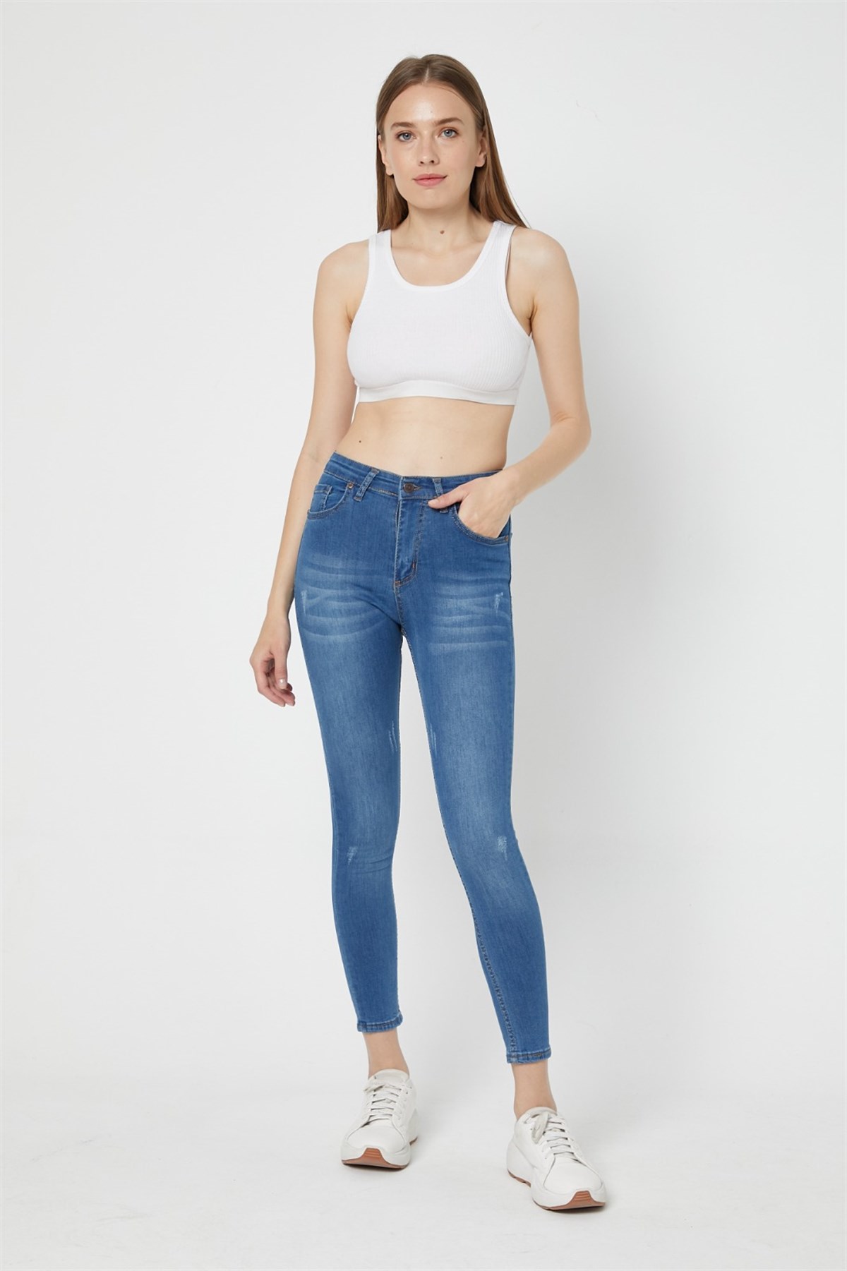 Bayan Yeni Model Kot Pantolon 454444