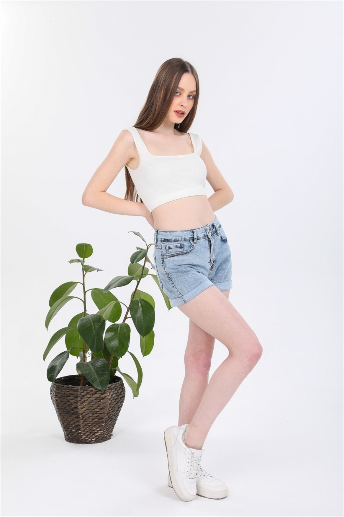Bayan Yeni Model Kot Şort 2993227