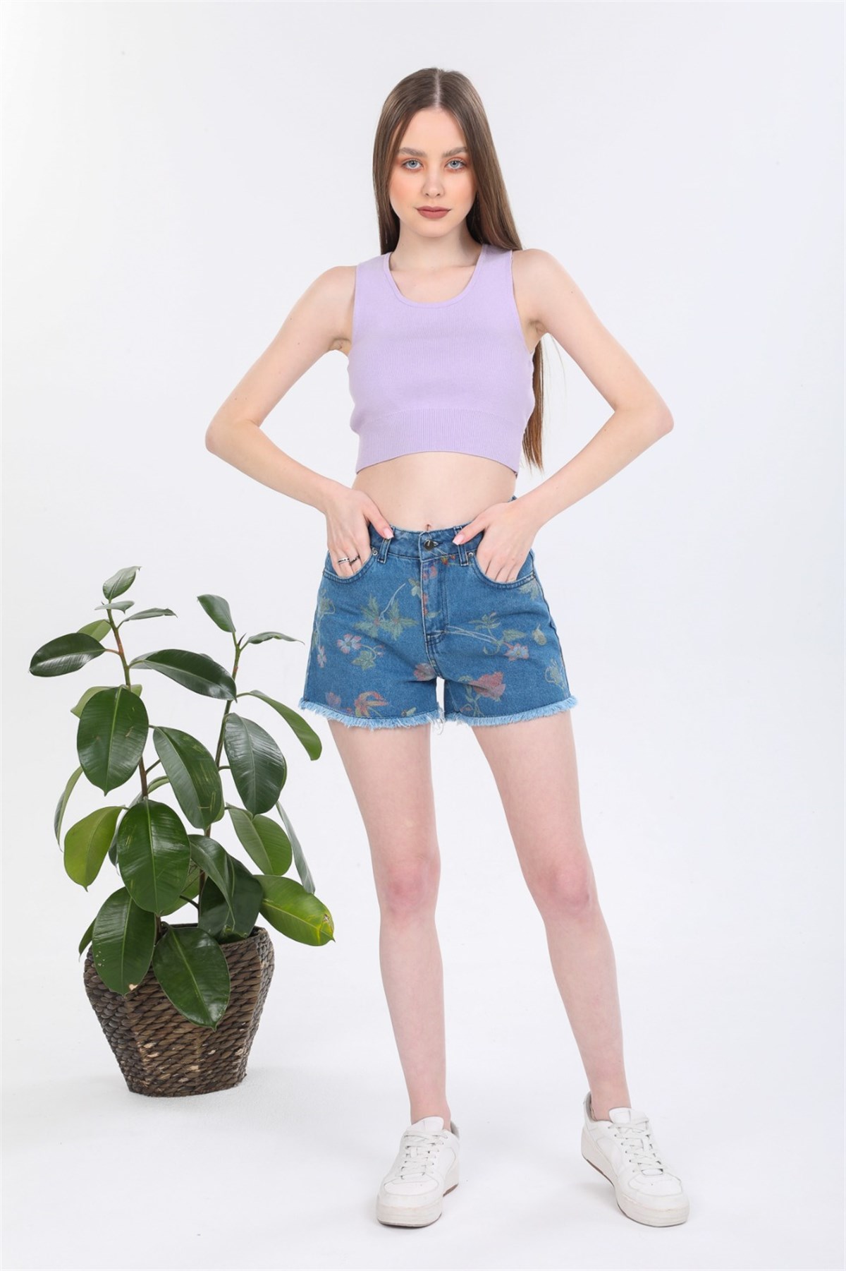 Bayan Yeni Model Kot Şort 31107