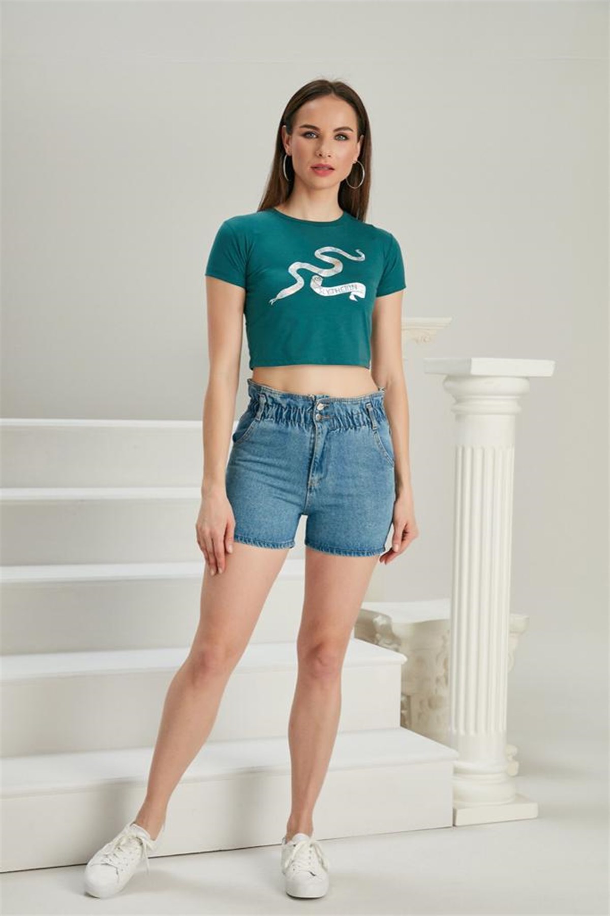Bayan Yeni Model Kot Şort 5554007
