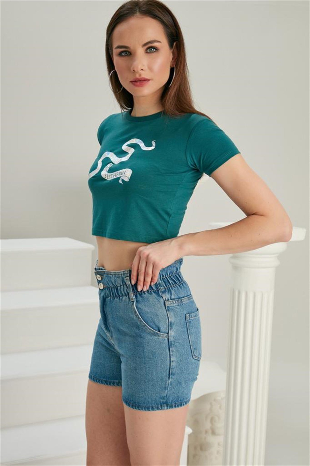 Bayan Yeni Model Kot Şort 5554007