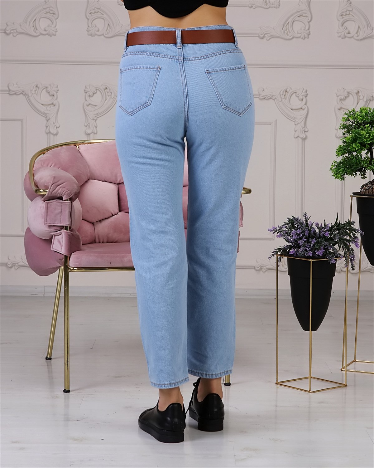 Bayan Yeni Model mom pantolon 00085