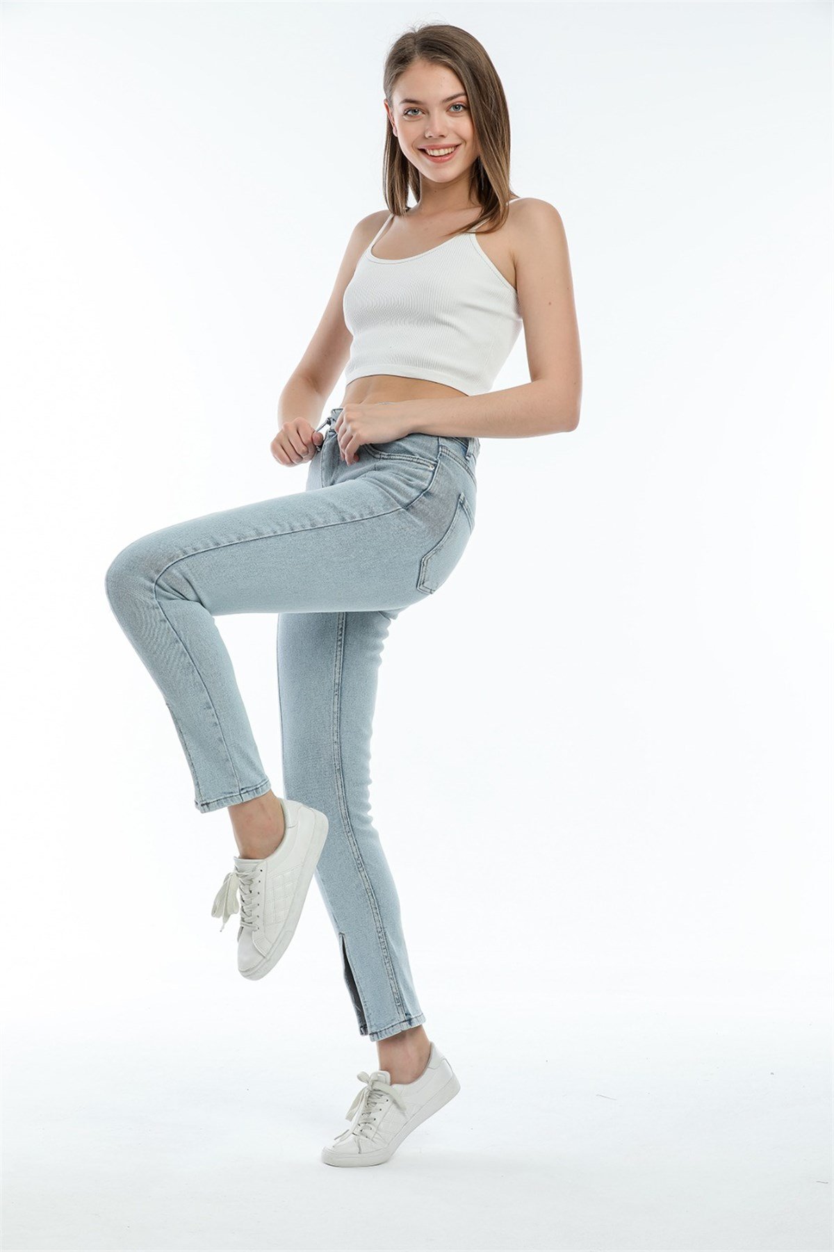 Bayan yeni model mom Pantolon 19241321036