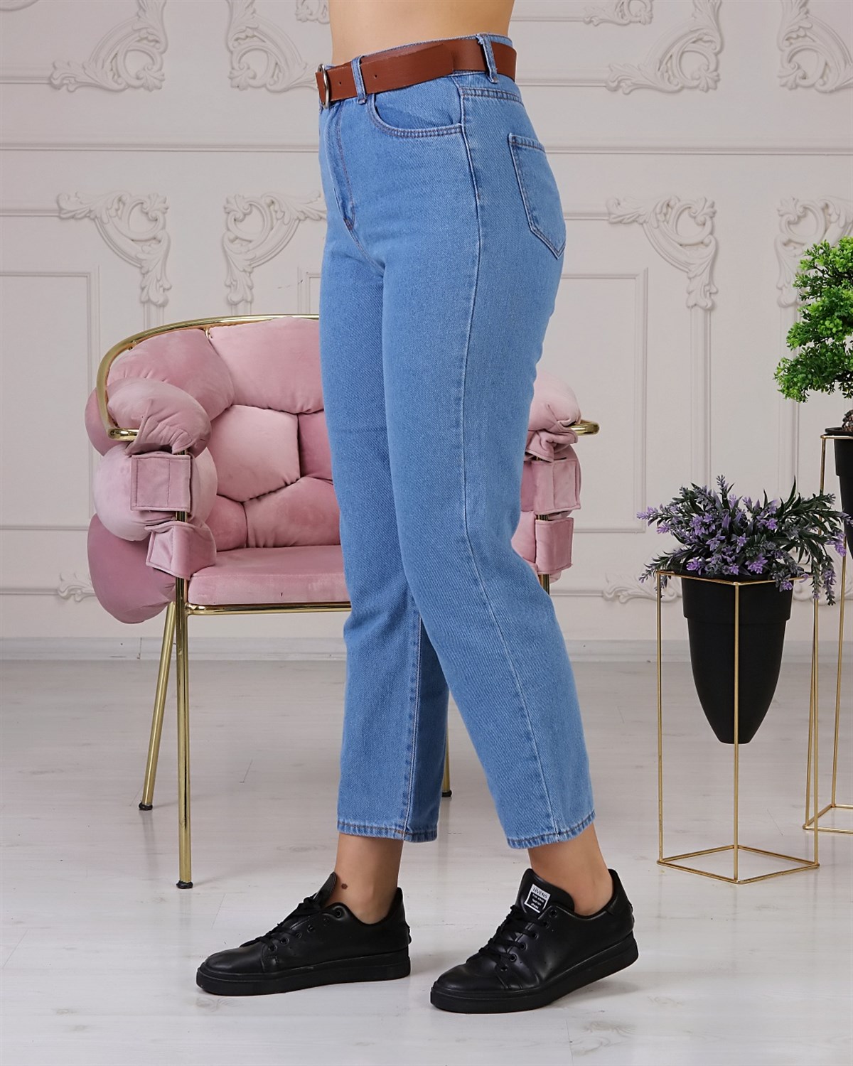 Bayan Yeni Model mom pantolon 6565