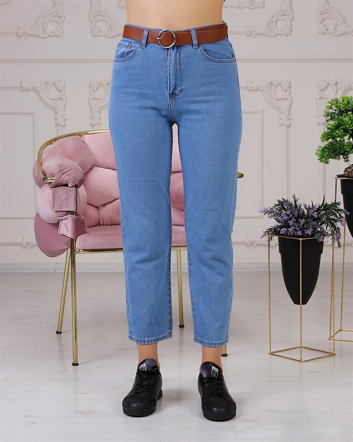 Bayan Yeni Model mom pantolon 6565