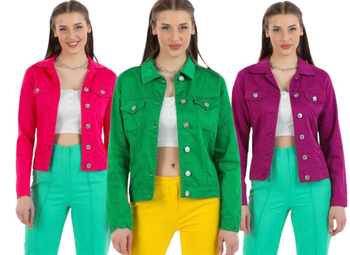 Bayan Yeni model Renkli Ceket 32123