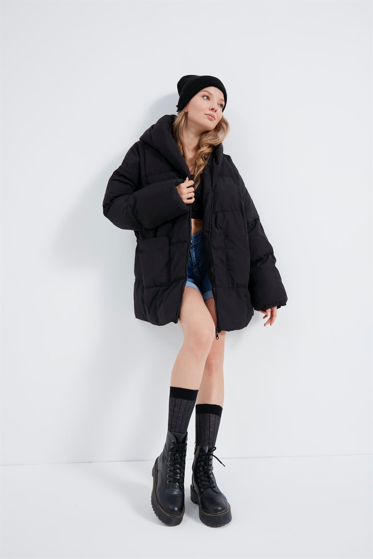 Bayan yeni model Şişme Kaban 44