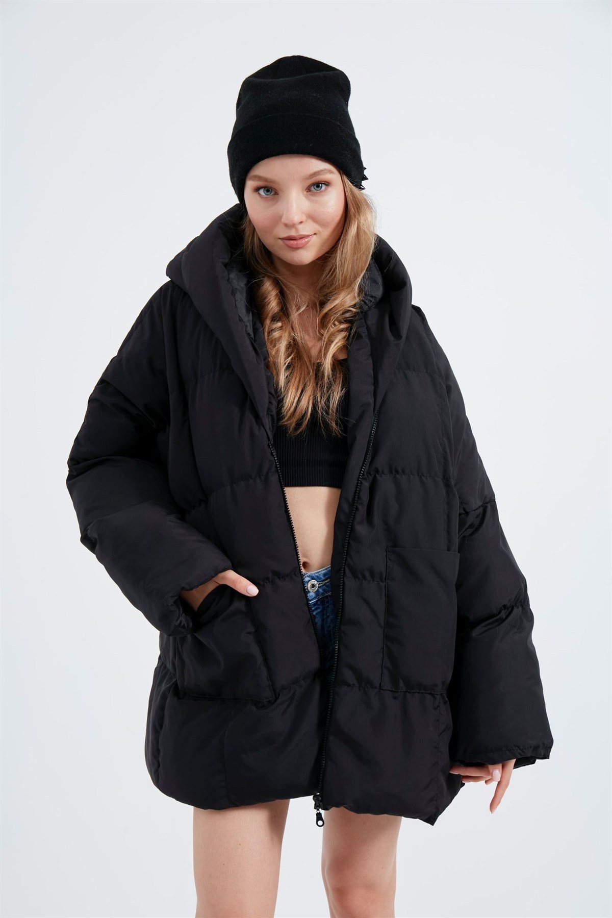 Bayan yeni model Şişme Kaban 44