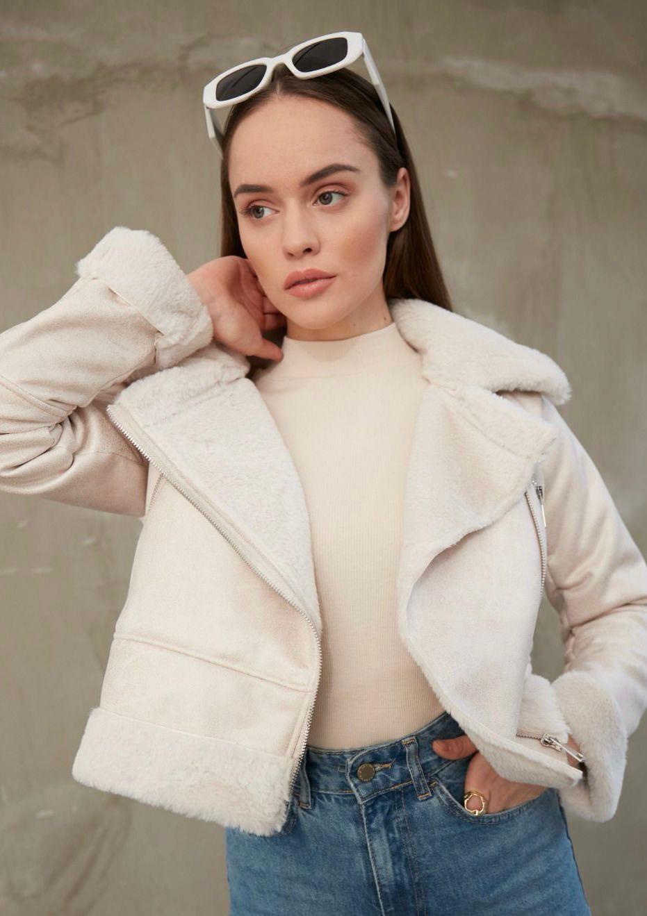 Bayan Yeni Model süet Deri Ceket 66144