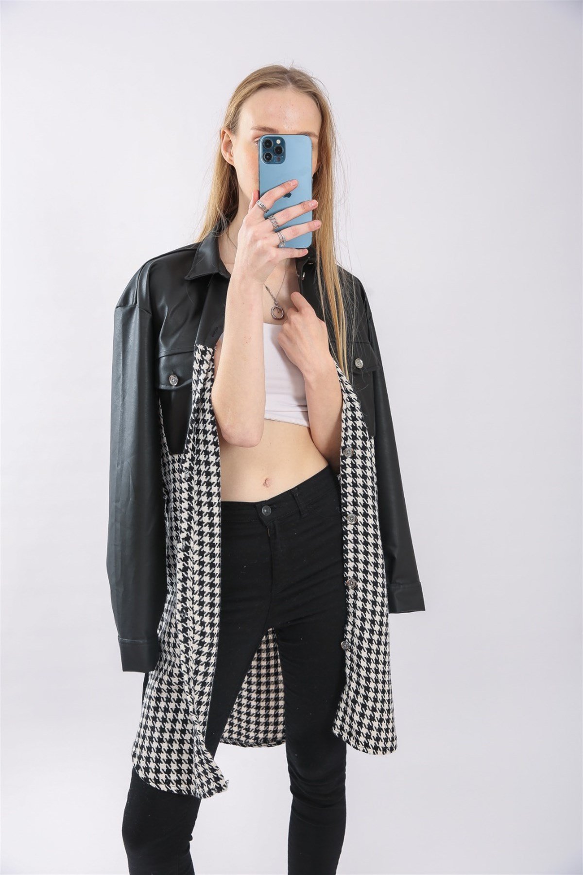 Bayan Yeni Model uzun  gömlek 604