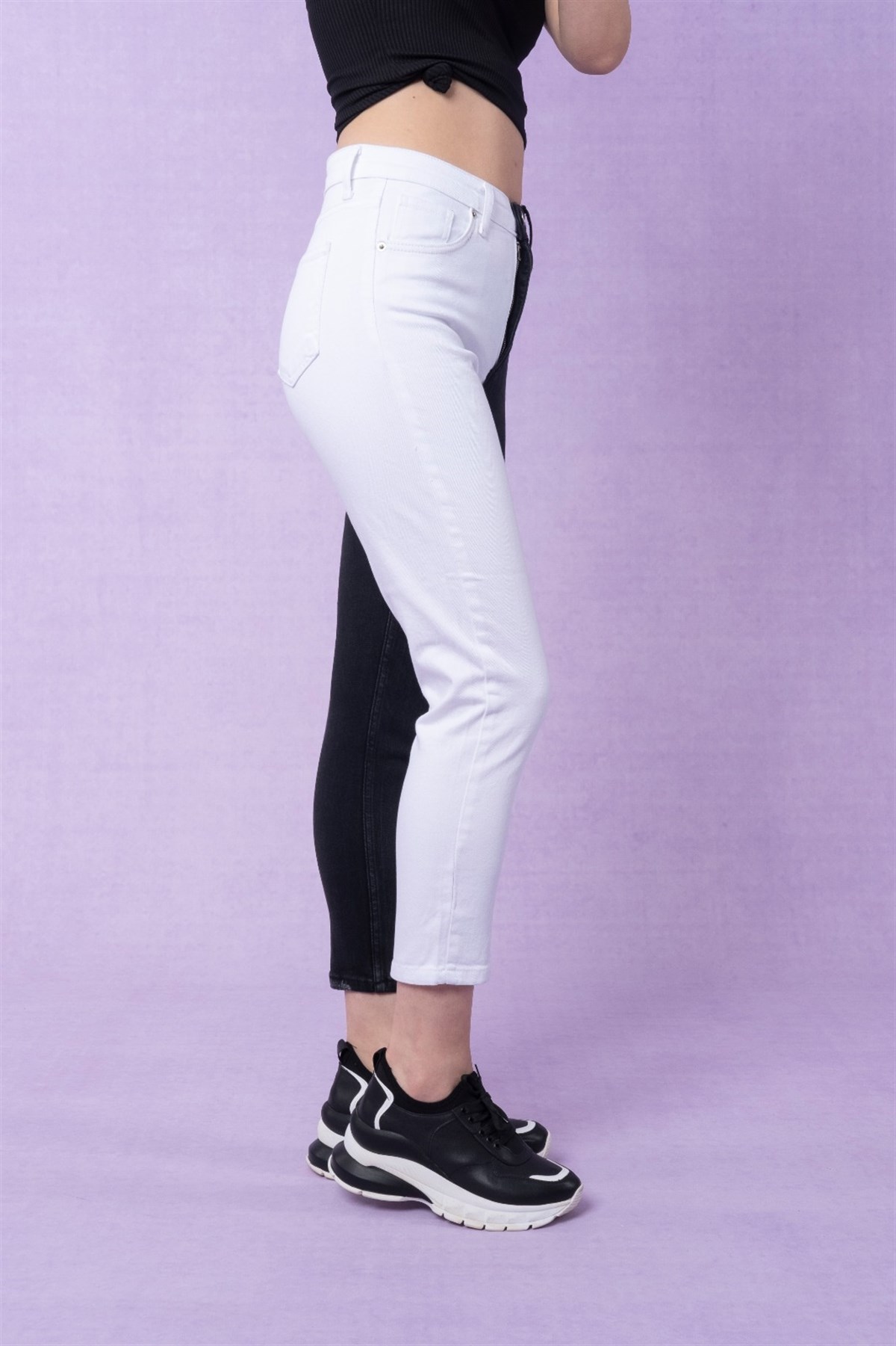 Bayan yırtıklı mom pantolon 4346114141