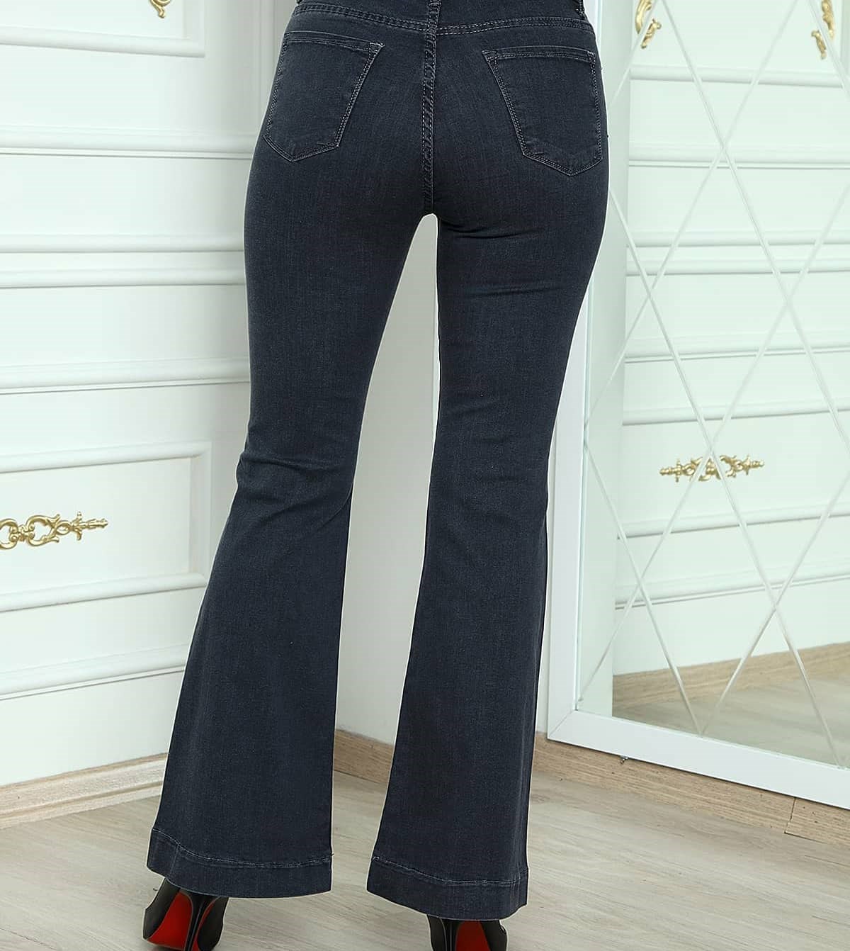 İspanyol Paça Likralı Bayan Pantolon 844477