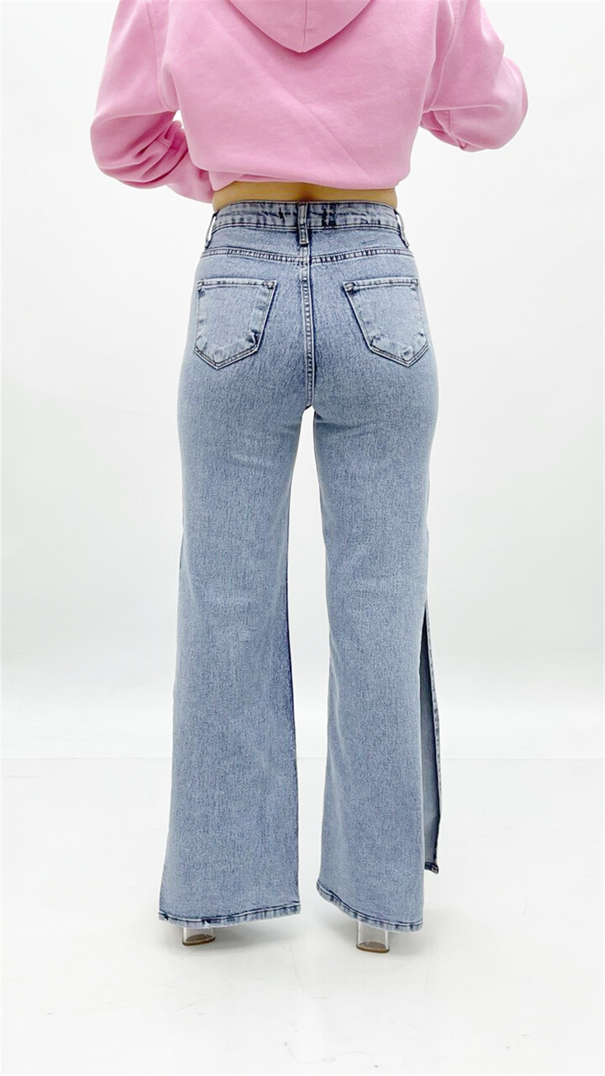 Kadın Bol Paça Kot pantolon 42884