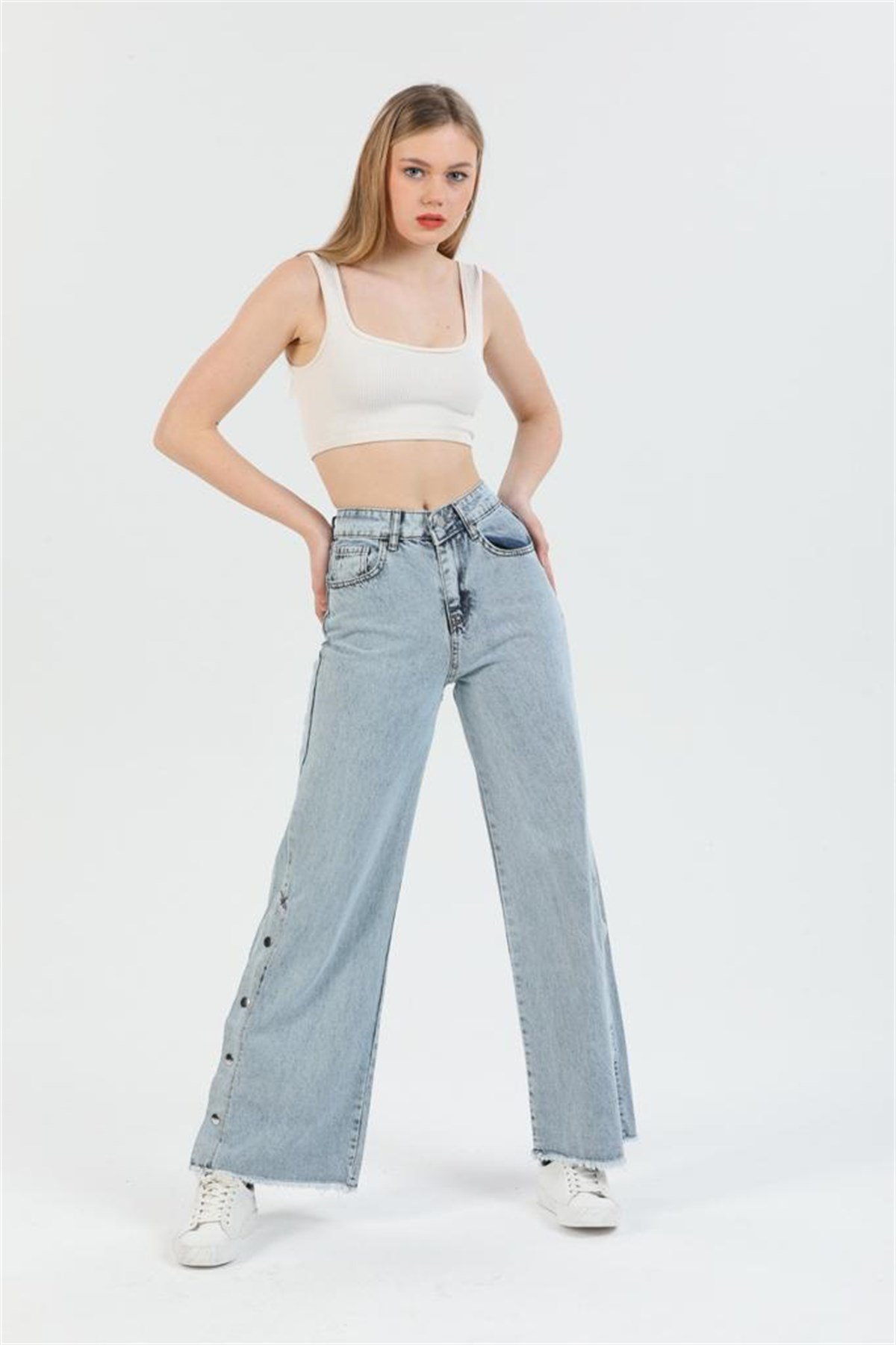 Kadın Bol Paça Kot pantolon 4333354