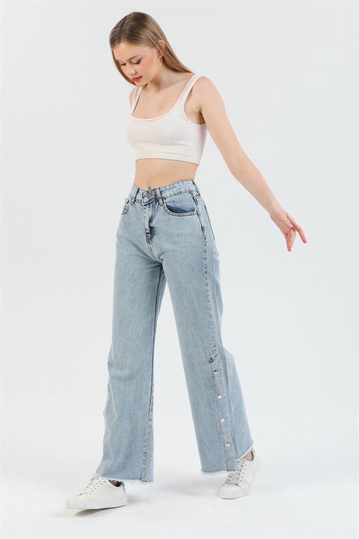 Kadın Bol Paça Kot pantolon 4333354