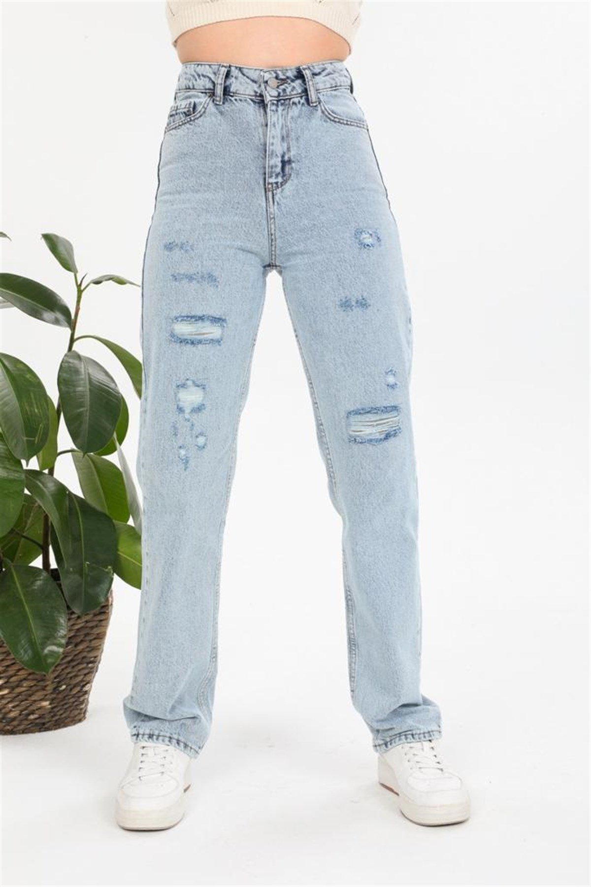 Kadın bol  Paça Kot pantolon 7721354