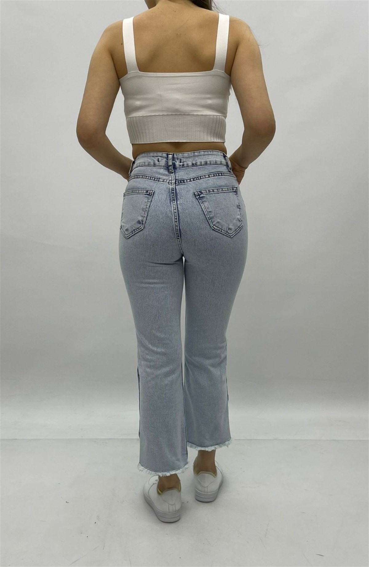 Kadın Boru Paça Kot pantolon 423224