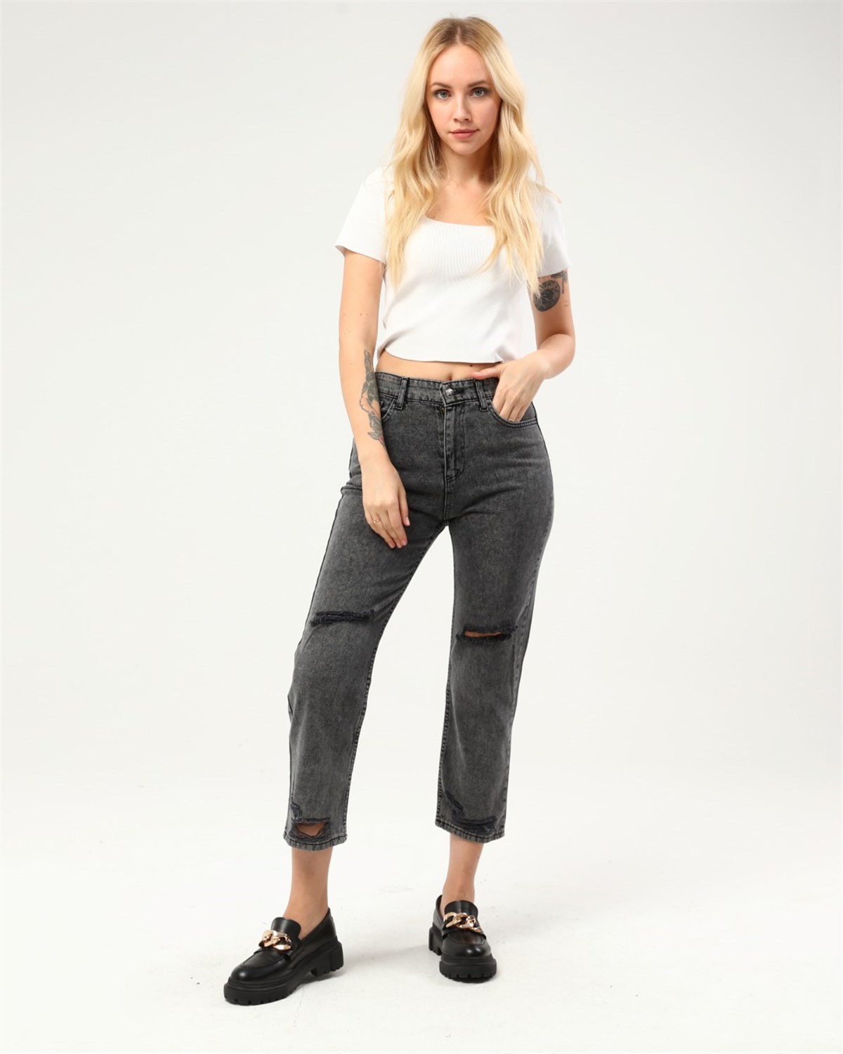 Kadın mom pantolon 433777