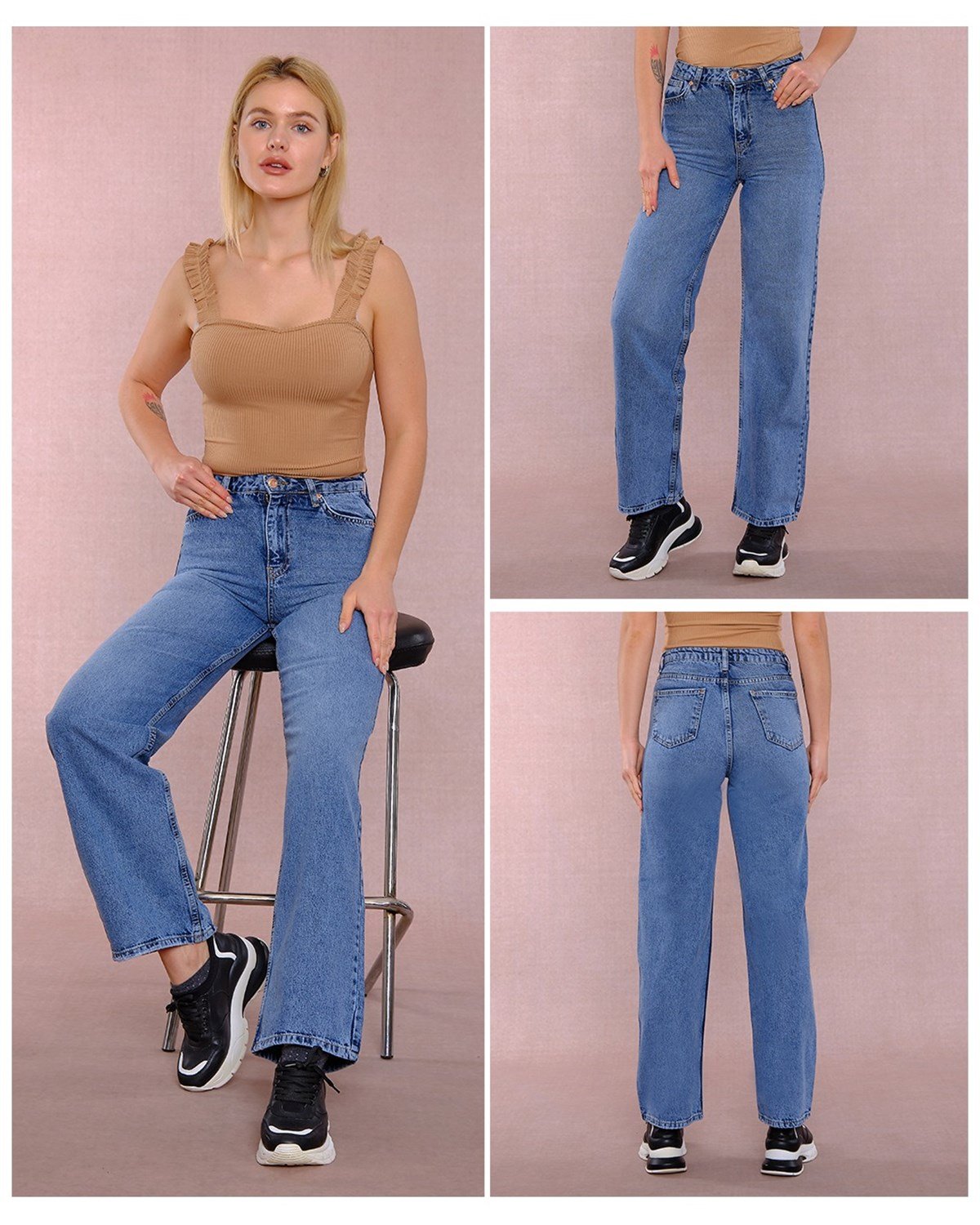 Kadın Yeni Model Bol Pantolon 5430041