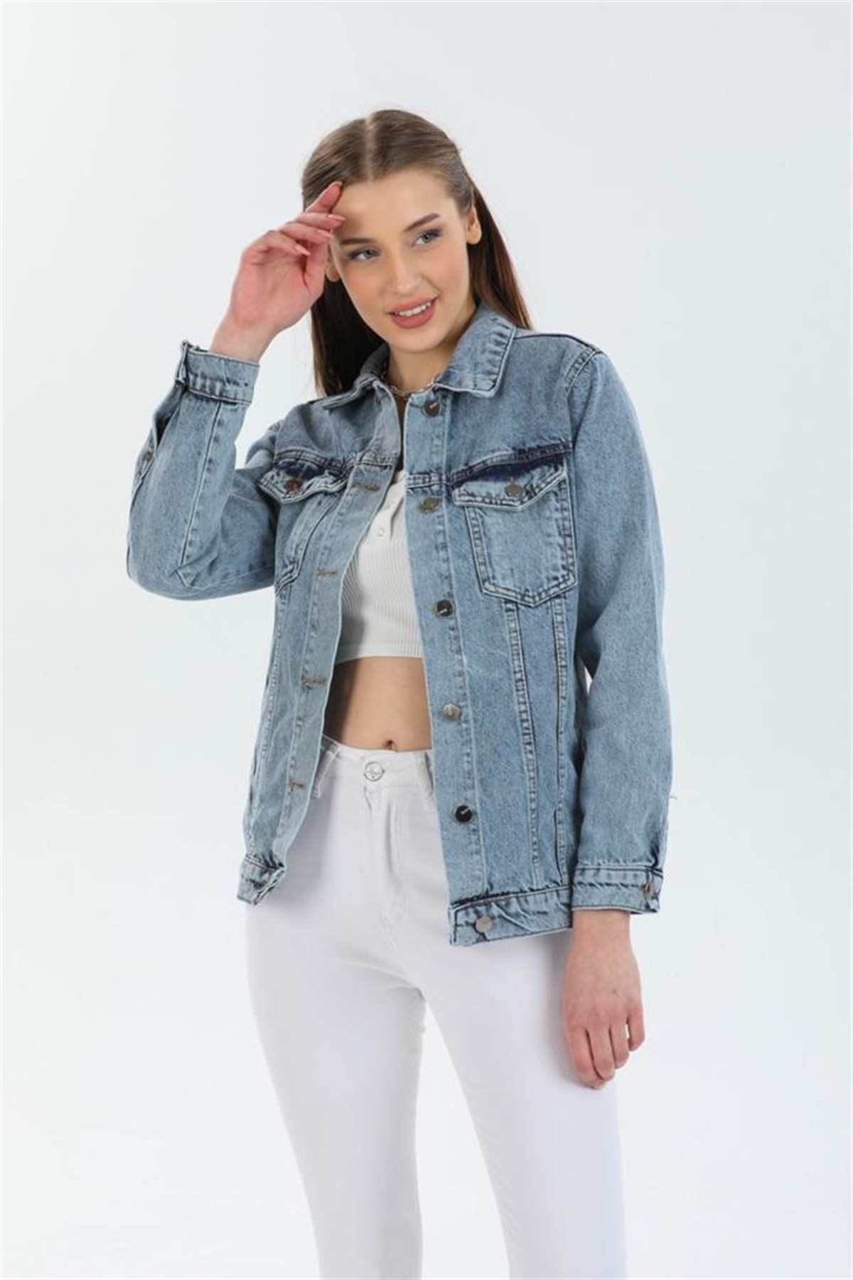 Kadın Yeni Model Kot Ceket 10026