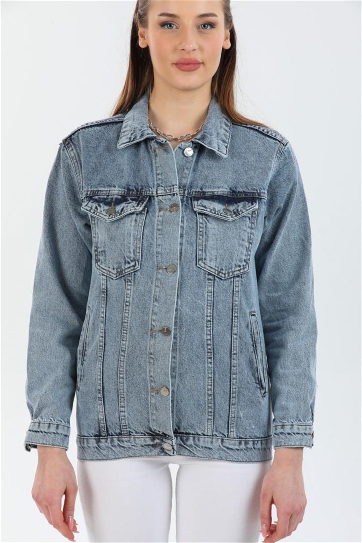 Kadın Yeni Model Kot Ceket 10026