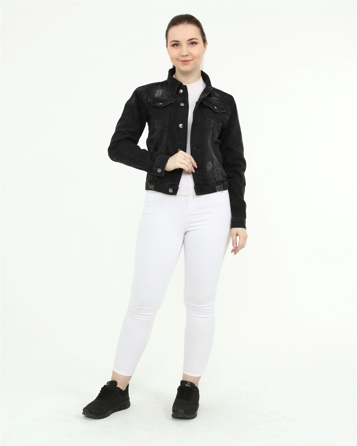 Kadın Yeni Model Kot Ceket 113356