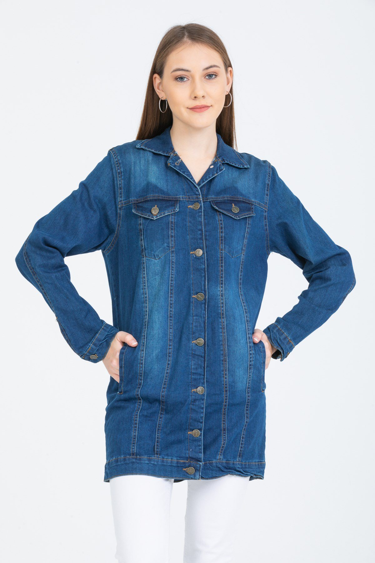 Kadın Yeni Model Kot Ceket 338886