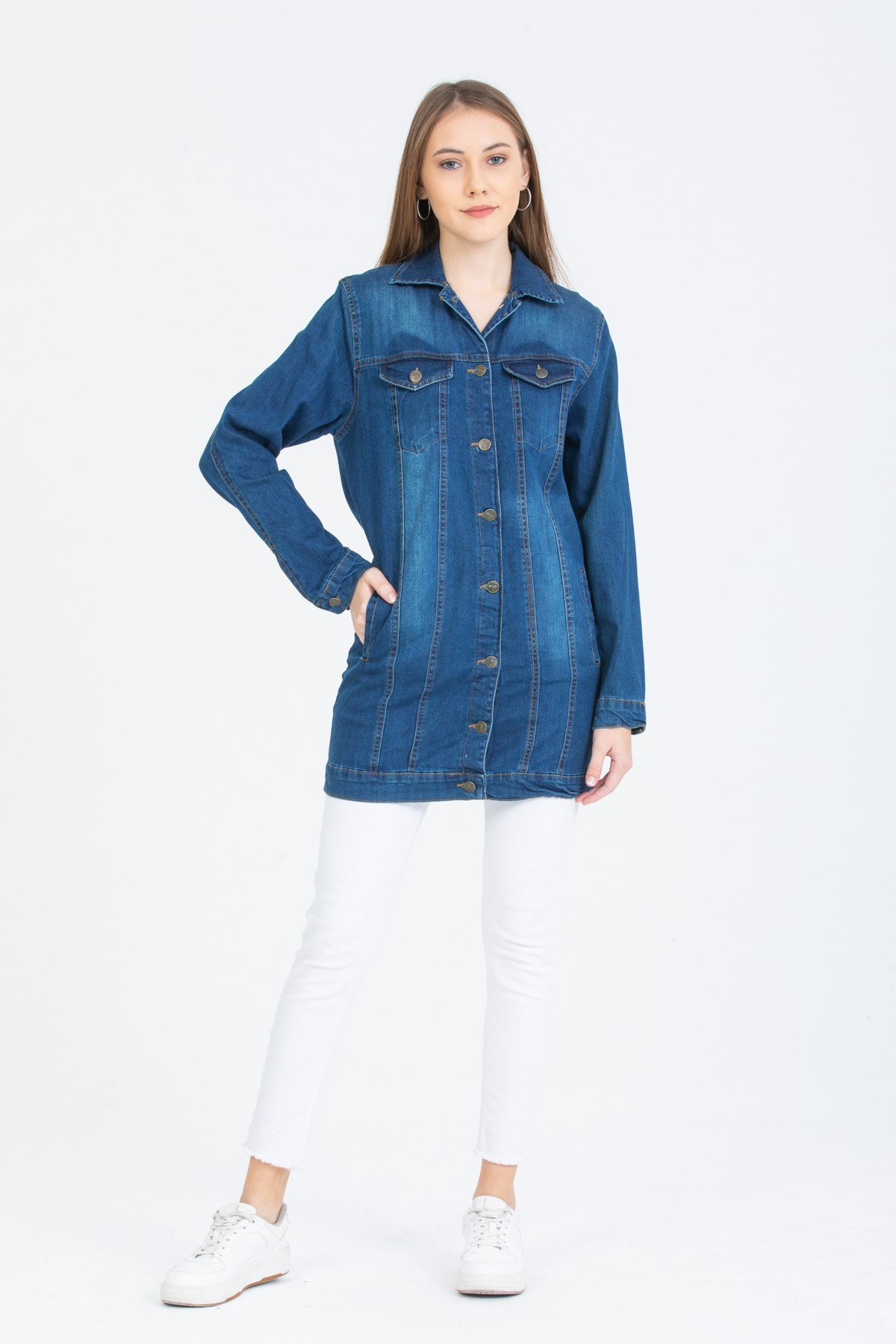Kadın Yeni Model Kot Ceket 338886