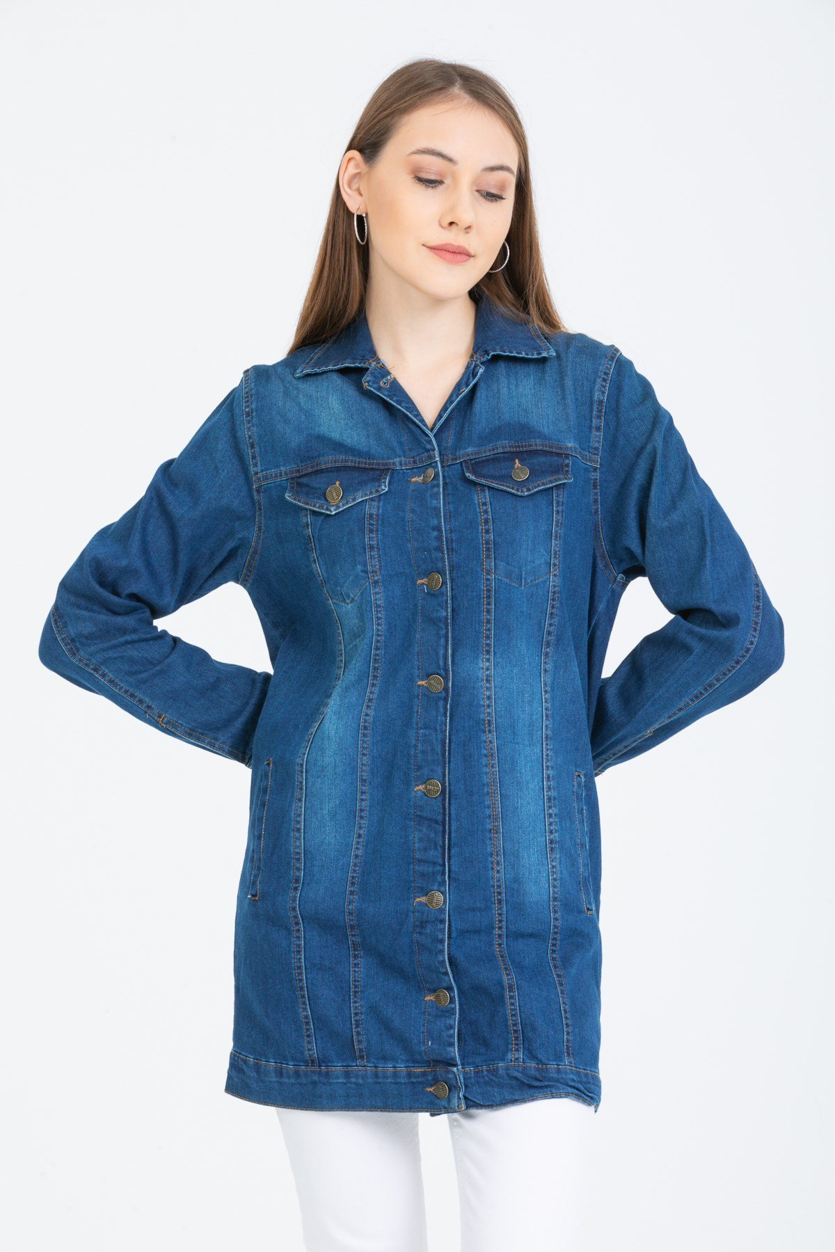 Kadın Yeni Model Kot Ceket 338886
