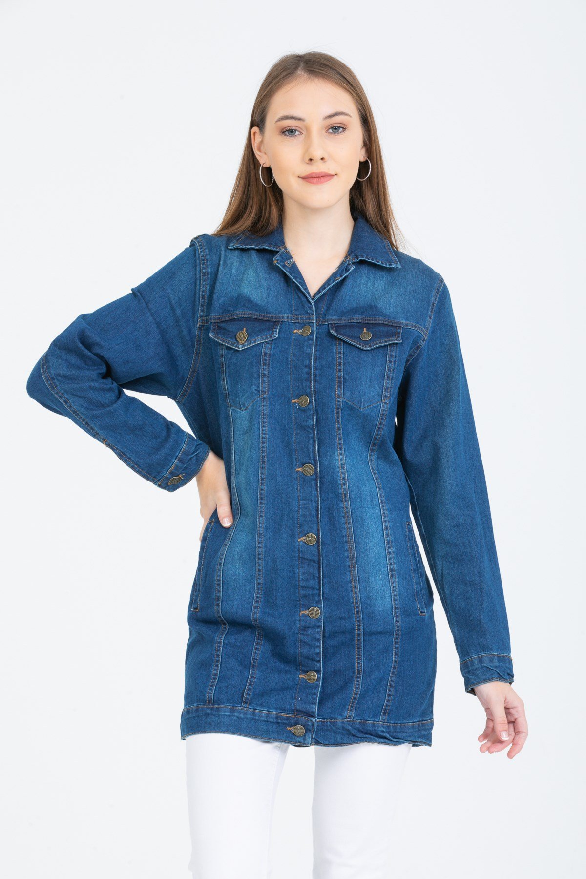 Kadın Yeni Model Kot Ceket 338886