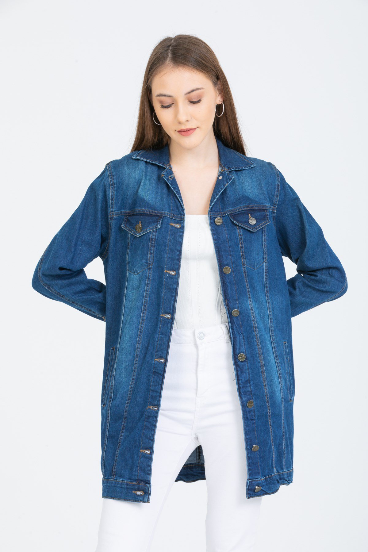 Kadın Yeni Model Kot Ceket 338886