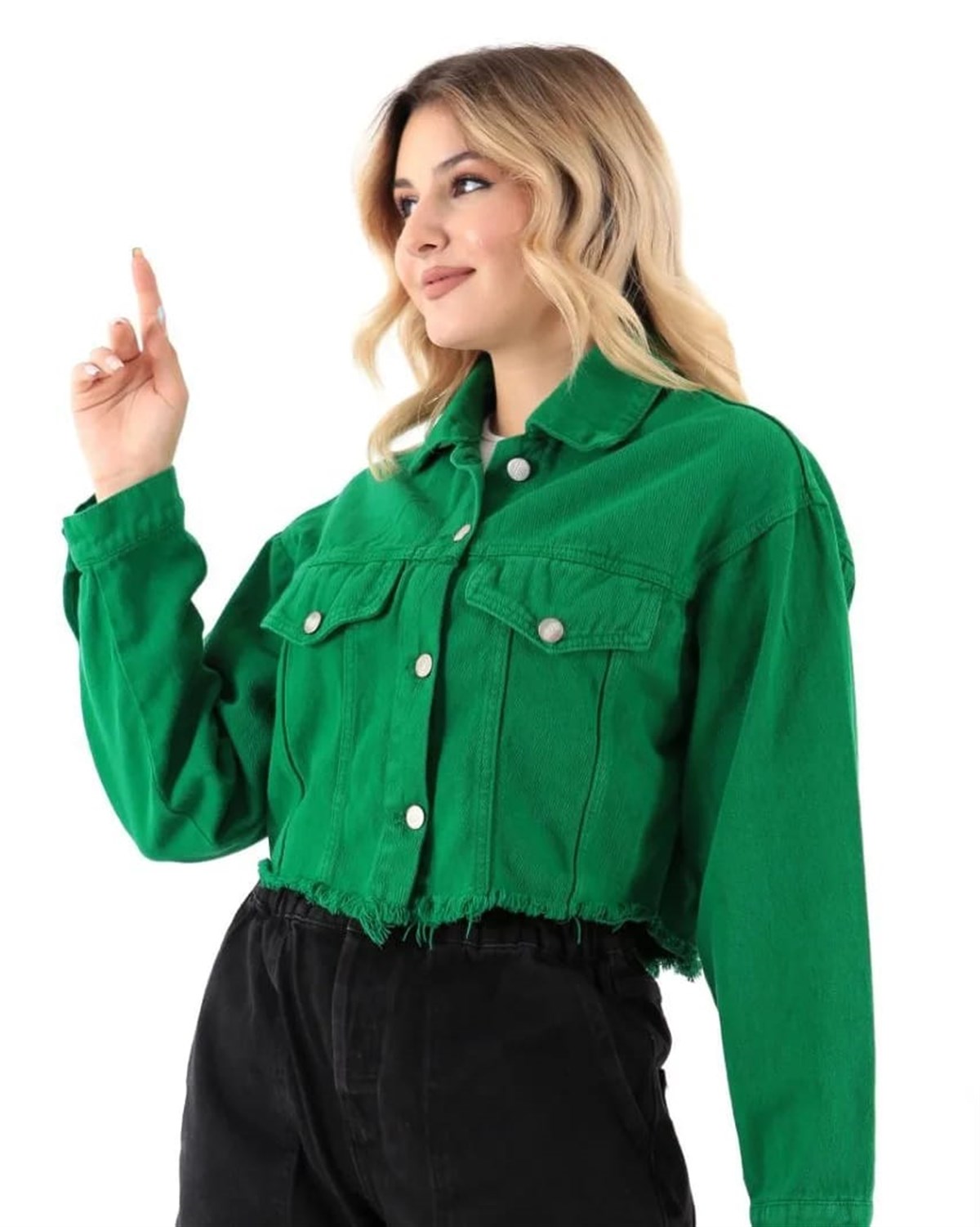 Kadın Yeni Model Kot Ceket 400126