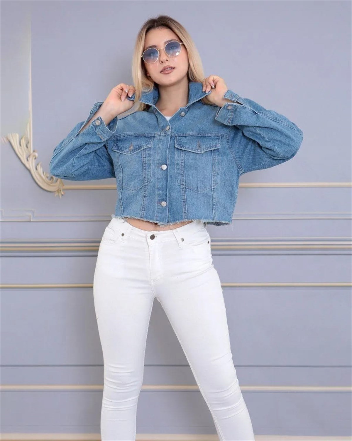 Kadın Yeni Model Kot Ceket 41996