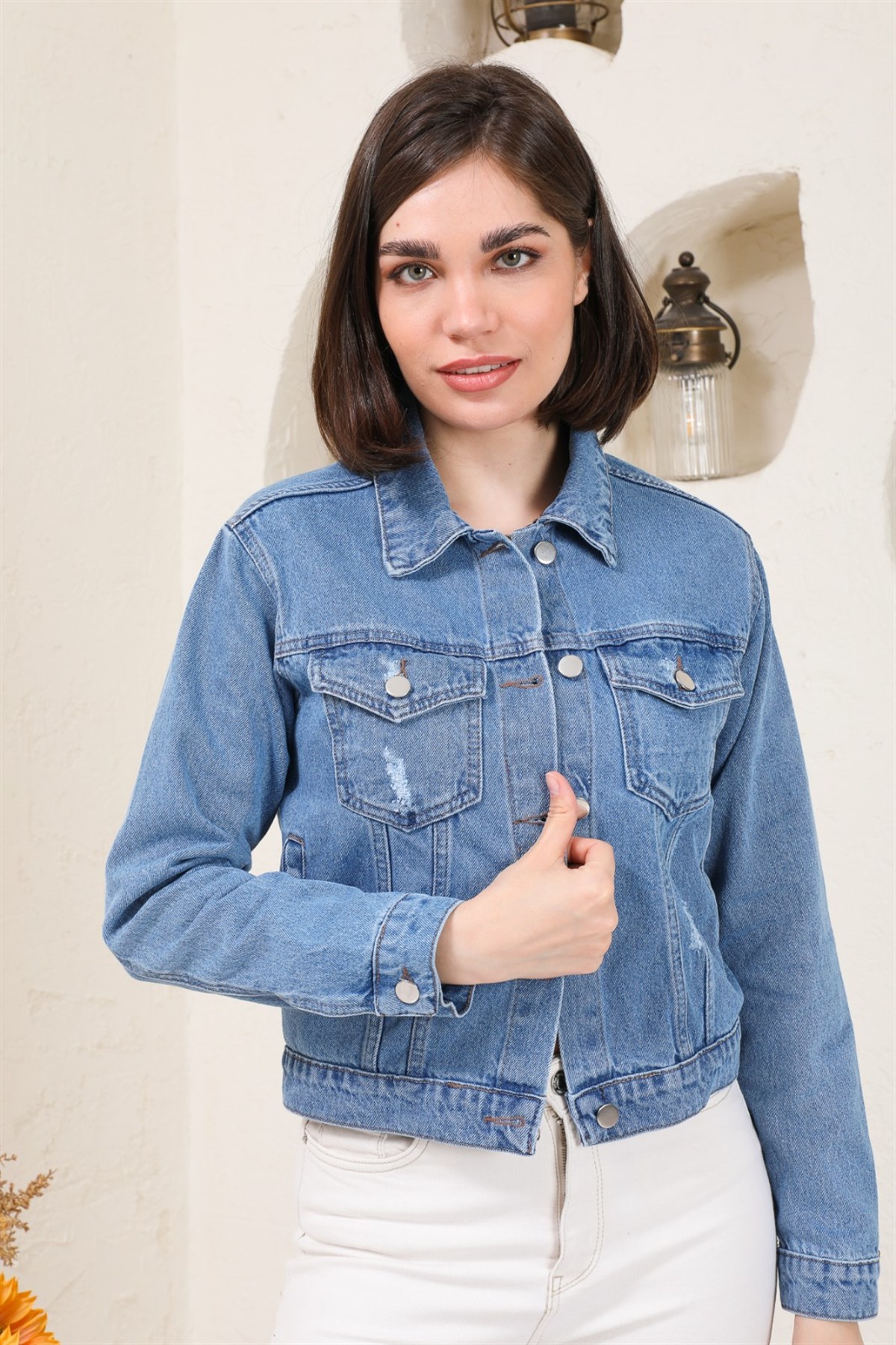 Kadın Yeni Model Kot Ceket 4337126