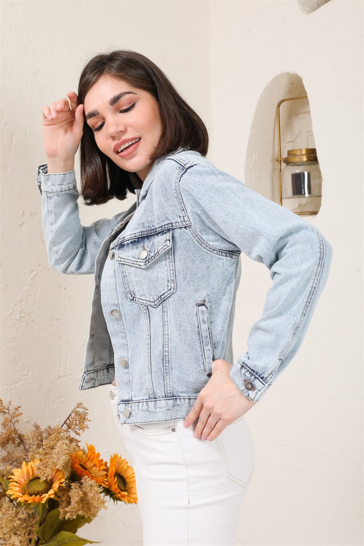 Kadın Yeni Model Kot Ceket 499126