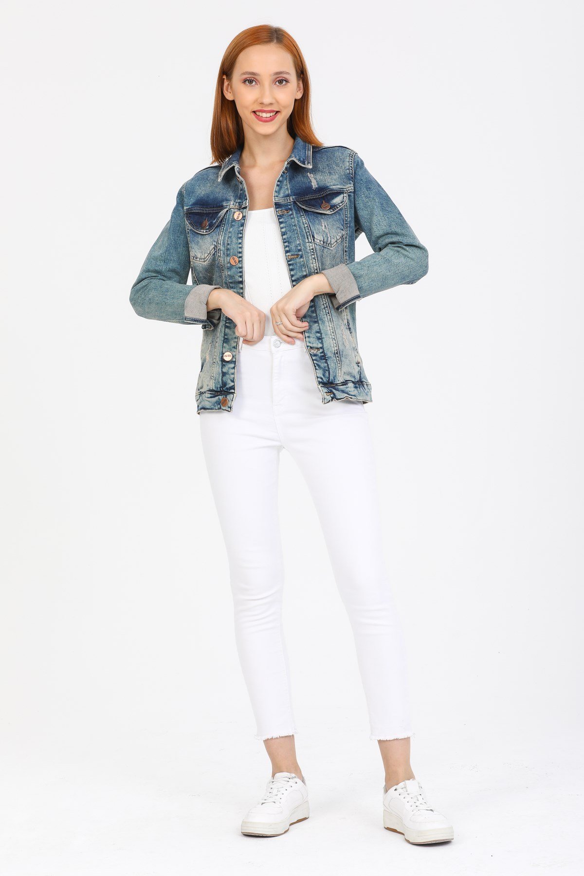 Kadın Yeni Model Kot Ceket 553126