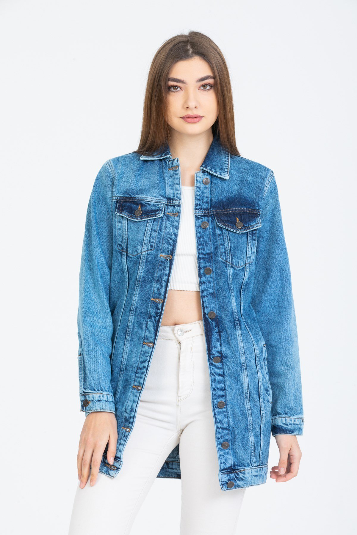 Kadın Yeni Model Kot Ceket 890086